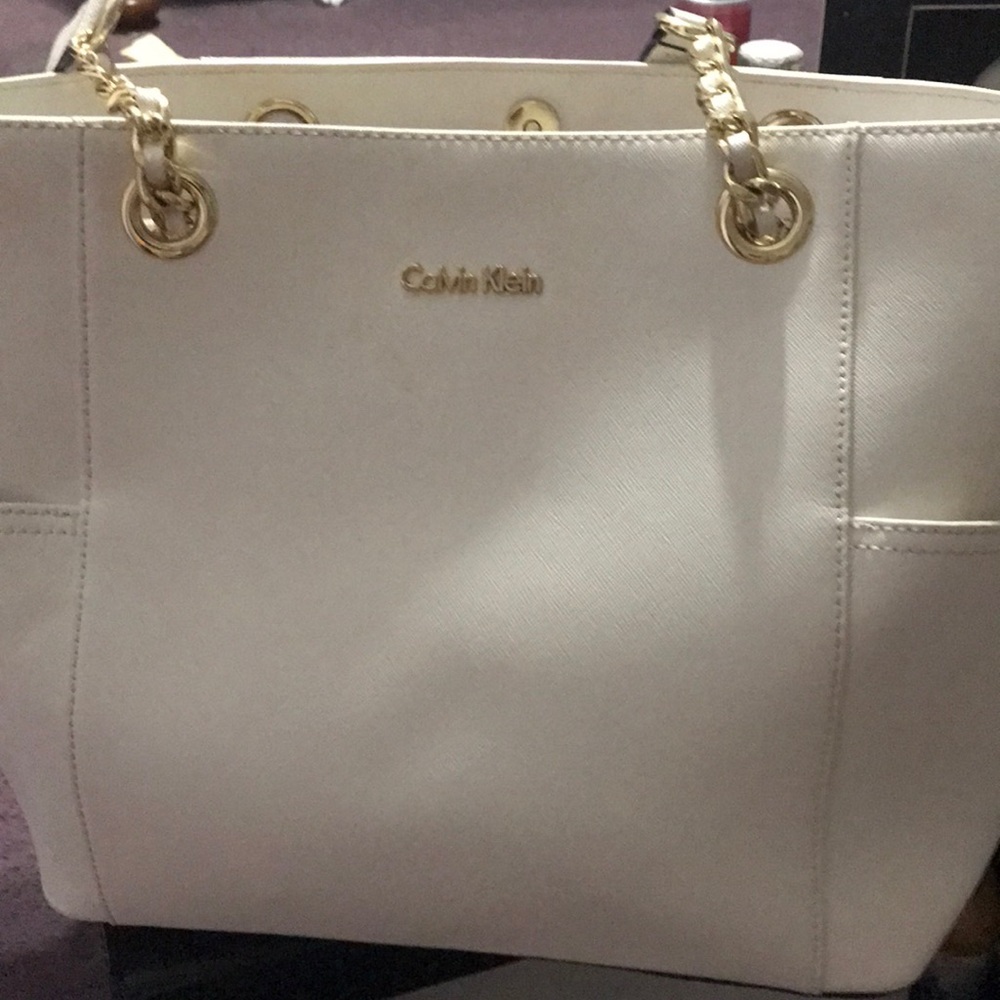 White Calvin Klein bag!